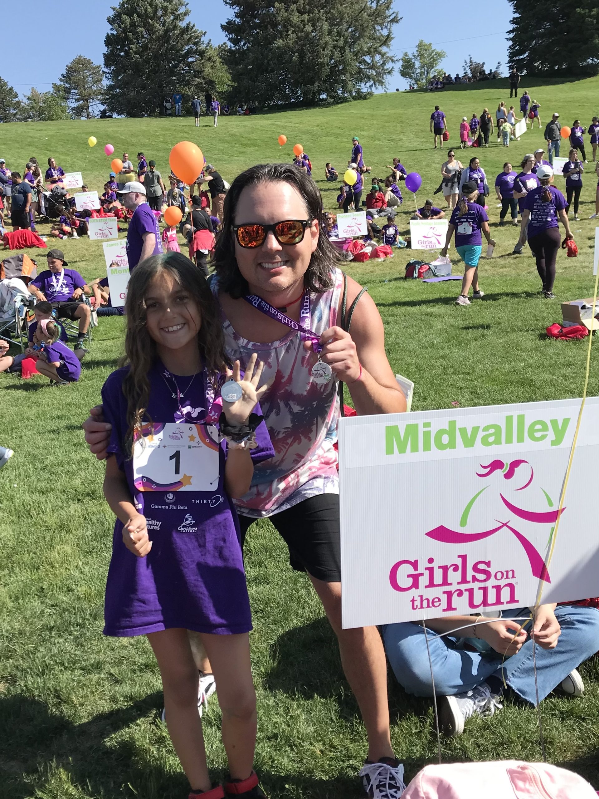 My kids at Girls on the Run Utah