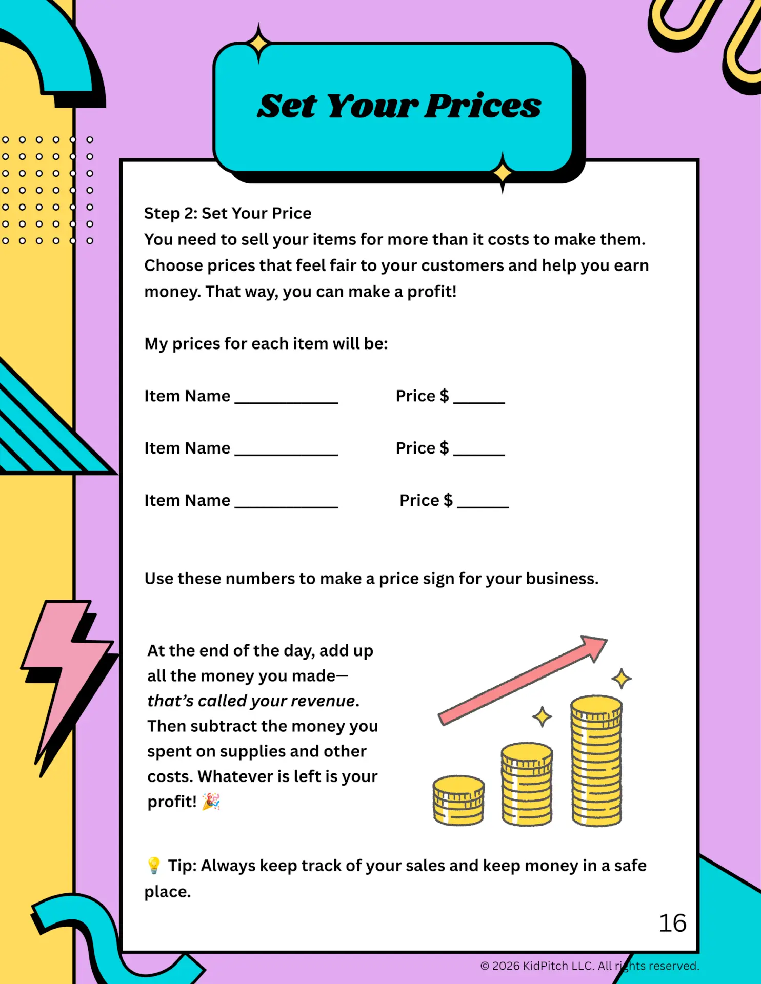 KidPitch Workbook