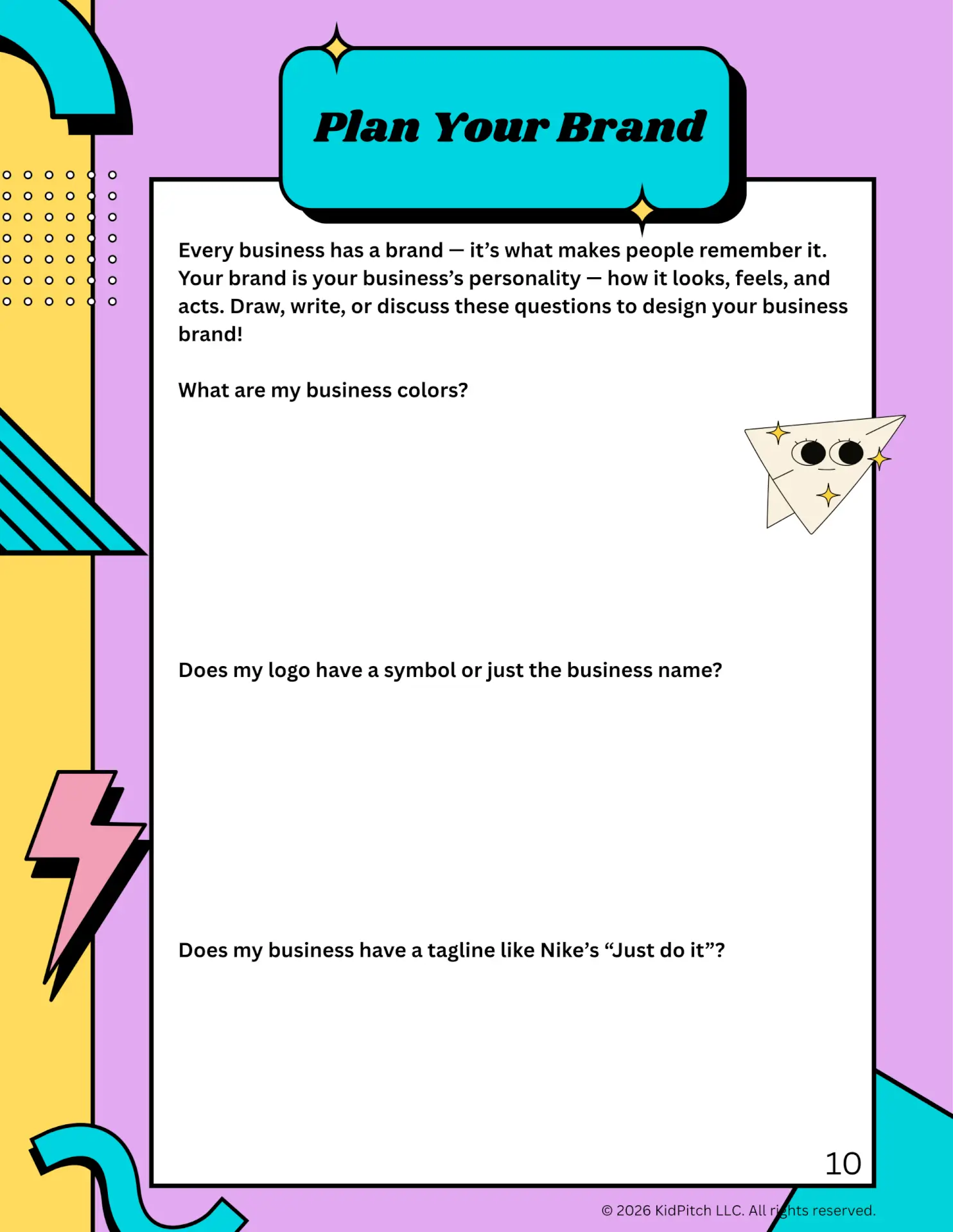 KidPitch Workbook