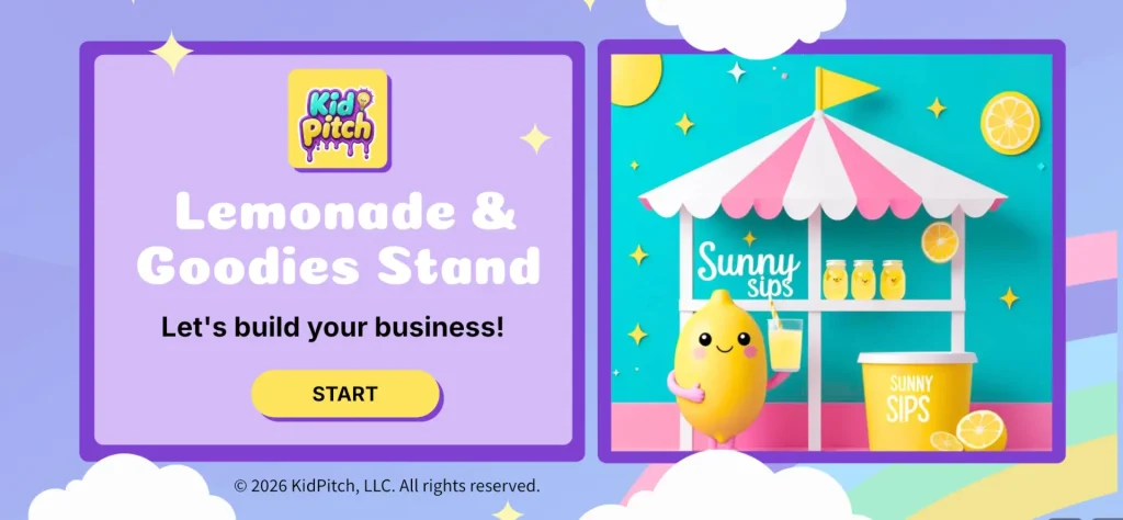 Lemonade Stand Digital Kit challenge screen