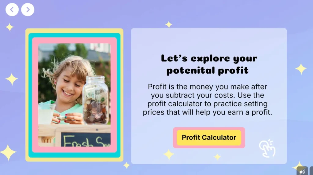 Lemonade Stand Digital Kit screen
